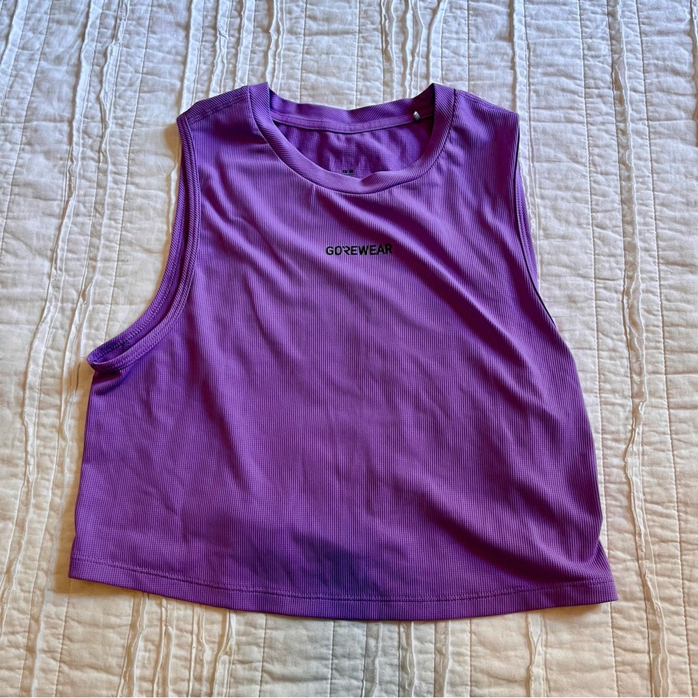 GOREWEAR Purple Cropped Performance Tank Top – XS